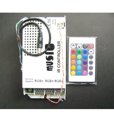 Music Activated RGB Strip Controller - 60W / 5A