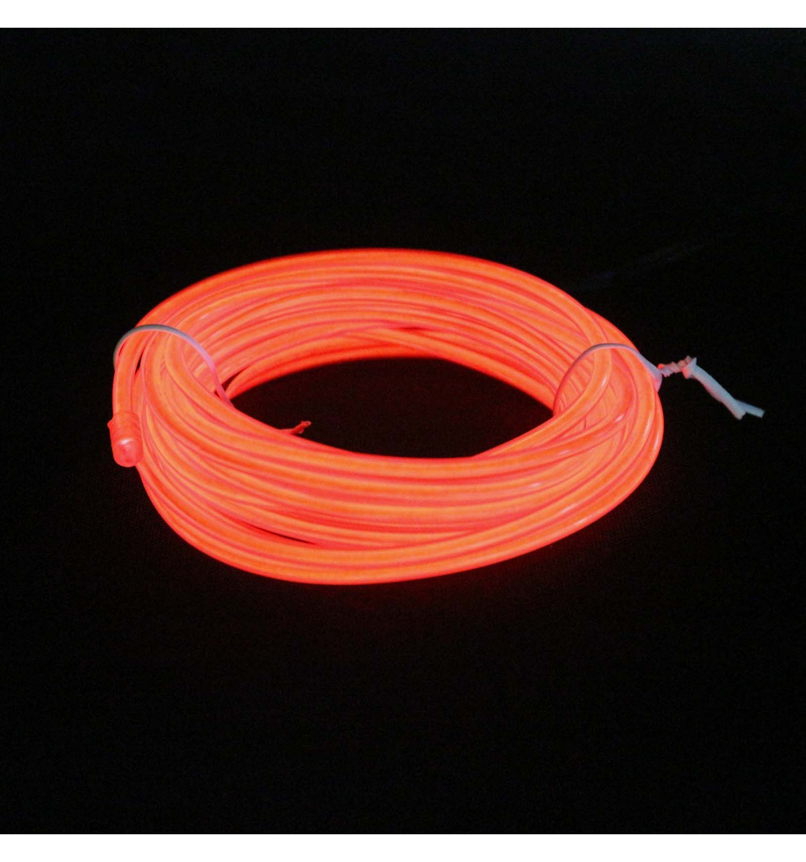 Electroluminescent Wire  3m Lengths of Red EL Wire