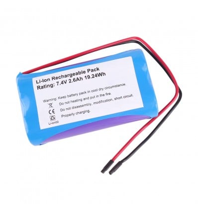 LiPo Battery Pack 7.4V 2600mAh 2C 2S1P - Cover