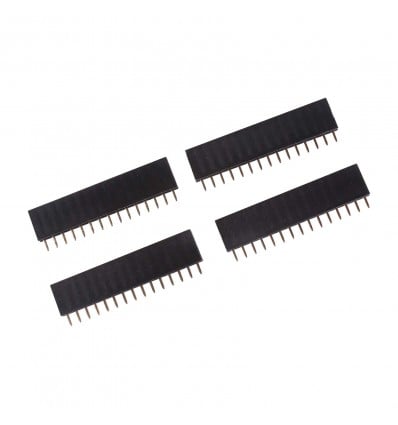 15 Pin 2.54mm Straight SIL Pin Header - Female - Cover