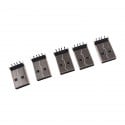 USB-A Board Mount Connector - Male TH