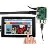 7 Inch HDMI IPS LCD for Raspberry Pi - With Moulded Case - Connected