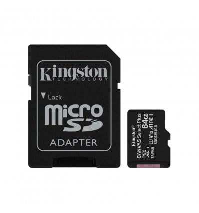64GB Micro SD Card - Kingston | Class 10 | UHS-1 | V10 - Cover