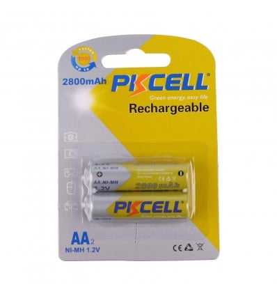 1.2V AA Rechargeable Battery 2 Pack - 2500mAh Ni-MH - Cover