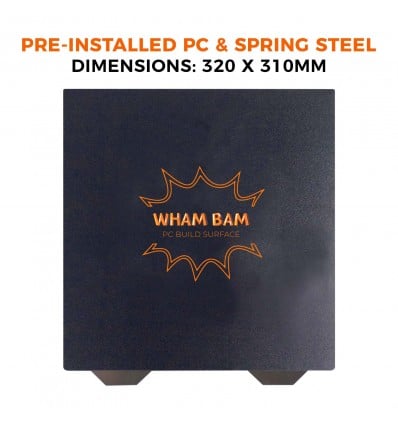 Wham Bam PC Preinstalled Flexi Plate - 320x310mm - Cover