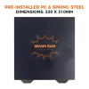 Wham Bam PC Preinstalled Flexi Plate - 320x310mm - Cover