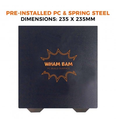 Wham Bam PC Preinstalled Flexi Plate - 235x235mm - Cover