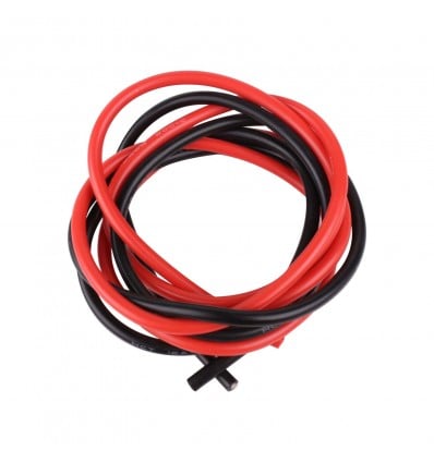 Silicone Wire Pair - Black & Red, 12AWG, 1m - Cover