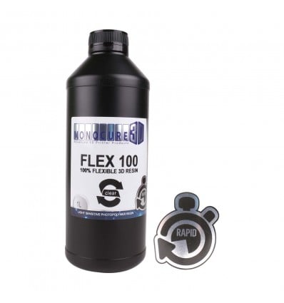Monocure 3D Rapid FLEX100 Resin - Clear 1 Litre - Cover