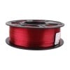 SunLu PETG Filament - 1.75mm Transparent Red - Flat