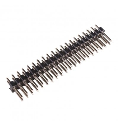 40 Pin 2.54mm Straight DIL Pin Header - Male - Cover