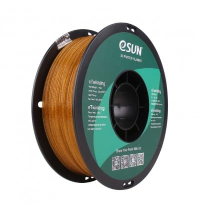 eSUN eTwinkling PLA Filament - 1.75mm Gold - Cover