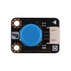 Digital Push Button - Blue, Internal LED, Gravity Series - Front