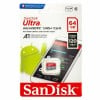 64GB Micro SD Card - SanDisk | Class 10 | UHS-1 | A1 Rated - Packaging