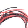 Silicone Wire Pair - Black & Red, 26AWG, 1m - Zoomed