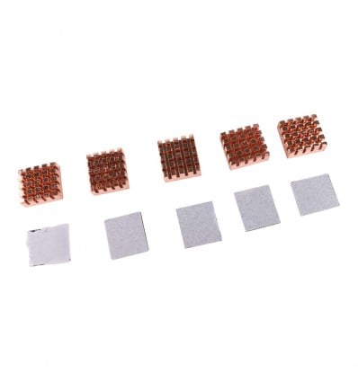 Pure Copper Heatsink Pack - 5pc - Cover
