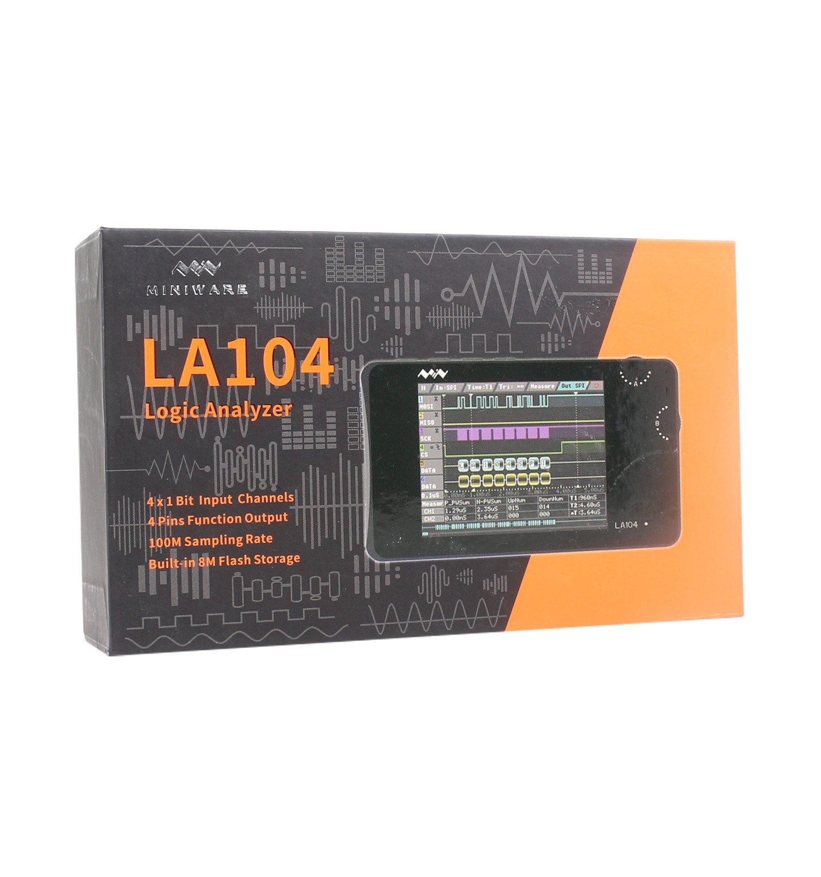 Portable Handheld Logic Analyzer Mini Oscilloscope Pocket Size LA104 Logic Analyzer 