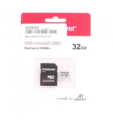 32GB Micro SD Card - Transcend | Class 10 | UHS-1 - Cover