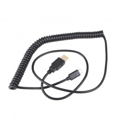 2.5m Coiled Mechanical Keyboard Data Cable – USB-A to Type-C - Cover