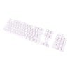 Translucent White Keycap Set for Mechanical Keyboard - 106 Keys - Cover