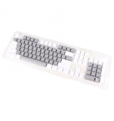 Translucent Grey Keycap Set for Mechanical Keyboard - 104 Keys - Cover