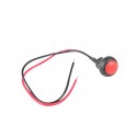 Push 12mm Button with 20cm Wire – Red