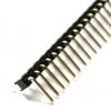40 Pin 2.54mm Angled Single Row Pin Header - Male