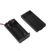 AA Battery Holder with Cover & Switch - Two Slot - open