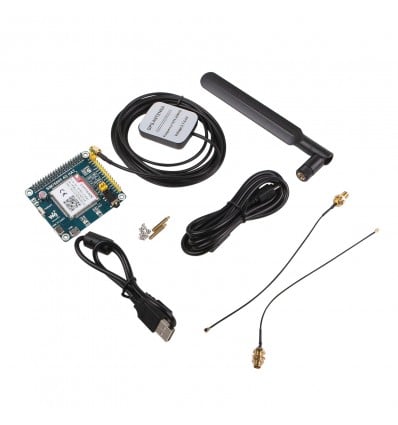 SIM7600E LTE Cat-1 HAT for Raspberry Pi - 3G / 2G / GNSS - Cover