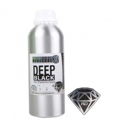 Monocure 3D Deep Black Pro Resin – 1.25 Litre - Cover