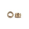 10 Pack M3 Knurled Brass Threaded Nut Inserts - Side