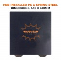 Wham Bam PC Preinstalled Flexi Plate – 430x420mm