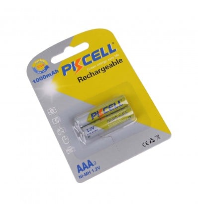 1.2V AAA Rechargeable Battery 2 Pack - 1000mAh Ni-MH - Cover