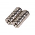 Neodymium N38 Countersunk Ring Magnets – Pair 10x6x5mm
