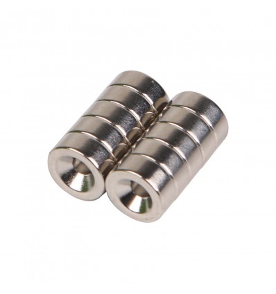 Neodymium N38 Countersunk Ring Magnets – Pair 10x6.5x4mm - Cover