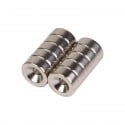 Neodymium N38 Countersunk Ring Magnets – Pair 10x6.5x4mm
