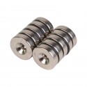 Neodymium N38 Countersunk Ring Magnets – Pair 20x5x5mm