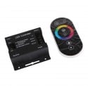 RF Remote LED RGB Controller – Black, 12V to 24V DC