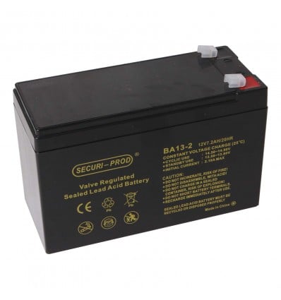 Securi-Prod SLA Battery – 12V 7.2Ah Battery - Cover