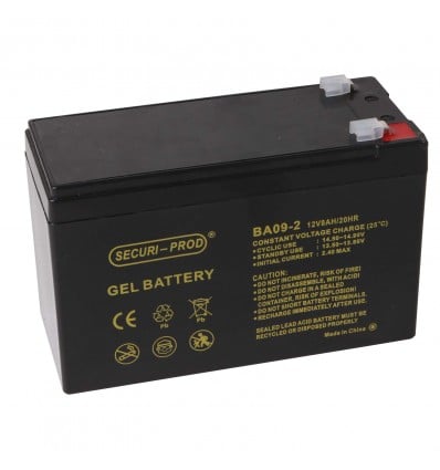 Securi-Prod GEL Battery – 12V 8Ah Battery - Cover