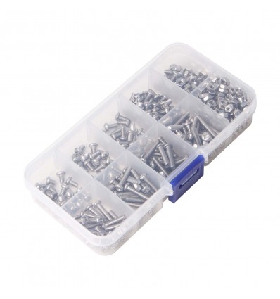 340pc M3 Stainless Hex Socket Screws and Nuts Kit - Cover