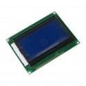 128x64 Graphic LCD Display Module - Black on Blue