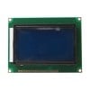 128x64 Graphic LCD Display Module - Black on Blue - Front
