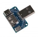 DIY USB Adapter Module – Male USB-A to Female USB-A, MicroUSB & USB-C