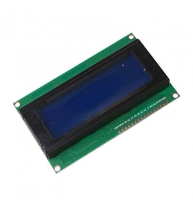 LCD Display 20x4 - White on Blue - Cover