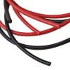 Silicone Wire Pair – Black & Red, 14AWG, 1m - Zoomed