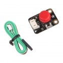 Digital Push Button - Red, Internal LED, Gravity Series