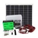 DIY Solar Kit for DC Power -  LiFePo4 Battery 12V 240Wh – 30W PV with 15A MPPT