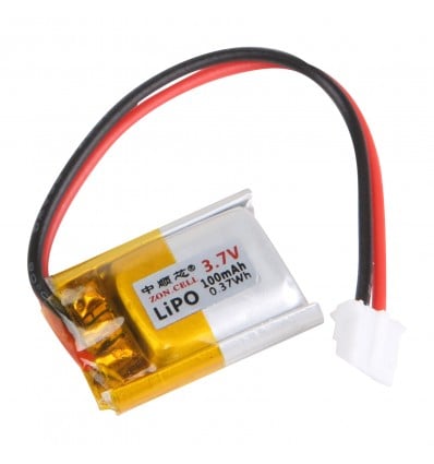 LiPo Battery 3.7V 100mAh 1C 1Cell – with PH2.0 connector - Cover