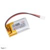 LiPo Battery 3.7V 400mAh - 1C 1Cell with PH2.0 connector - Cover